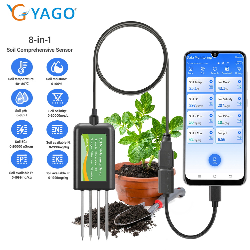 Precision Farming Smart Agriculture - Sensore del terreno YAGO 8 in